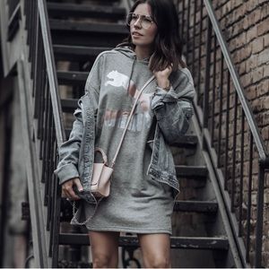 NWT Puma 3-Quarter Sleeve Sweatshirt Dress